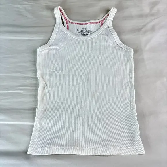 Faded Glory Y2K White Tank Top XS - Picture 1 of 5